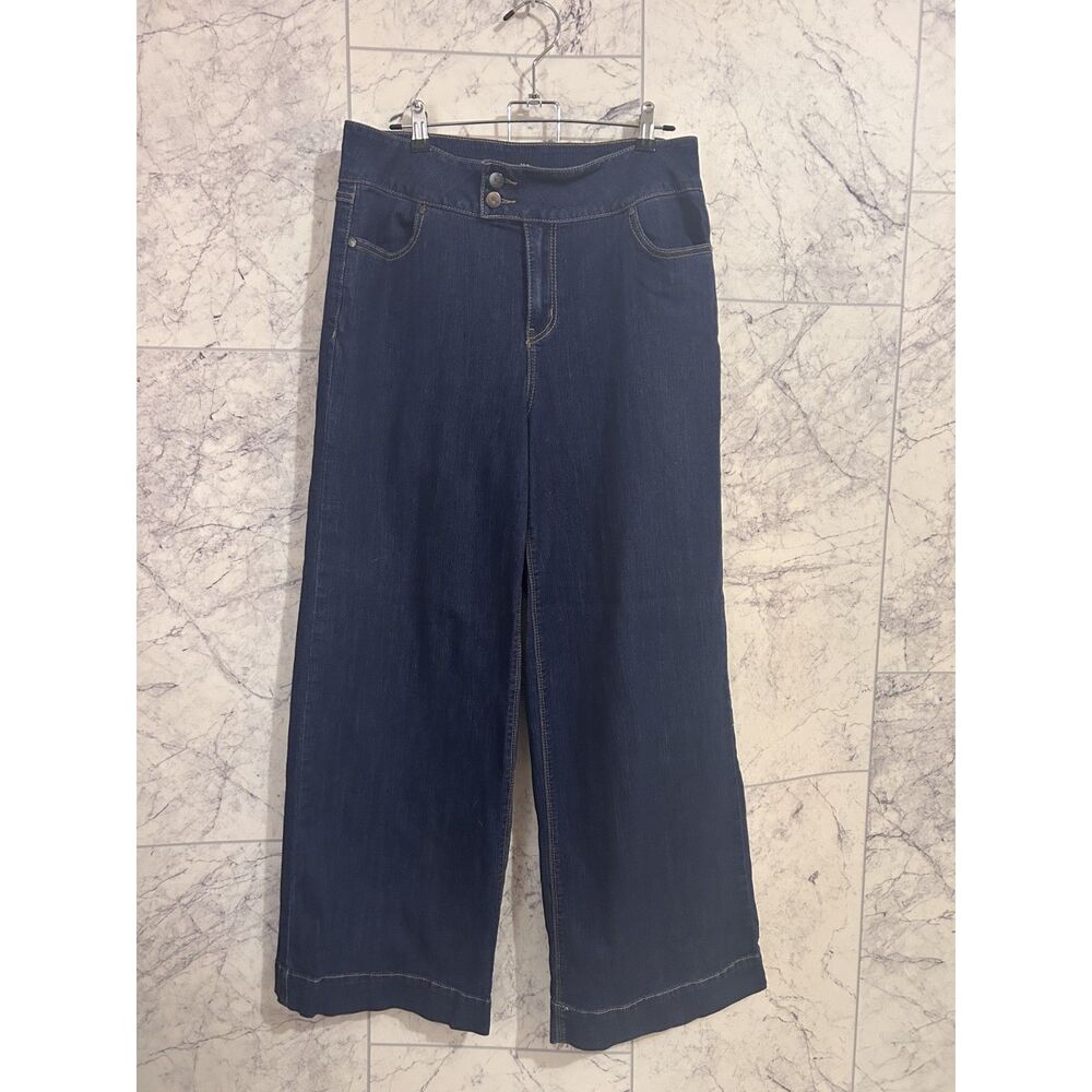 Nordstrom -1822 Denim - Wide Leg Dark Blue Jeans - Size 14